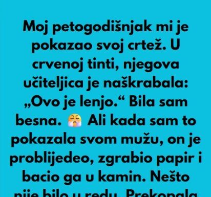 Moj 5-godišnjak mi je pokazao svoj crtež… Moj 5-godišnjak mi je pokazao svoj crtež…