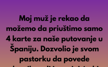 Moj muž je pozvao devojku svog sina na naše porodično putovanje, ali ne i moju ćerku. Moj muž je pozvao devojku svog sina na naše porodično putovanje, ali ne i moju ćerku.