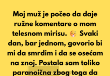 Moj muž je tvrdio da moje telo smrdi, ali ono što me je šokiralo bilo je zašto je to radio. Moj muž je tvrdio da moje telo smrdi, ali ono što me je šokiralo bilo je zašto je to radio.