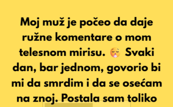 Moj muž je tvrdio da moje telo smrdi, ali ono što me je šokiralo bilo je zašto je to radio. Moj muž je tvrdio da moje telo smrdi, ali ono što me je šokiralo bilo je zašto je to radio.