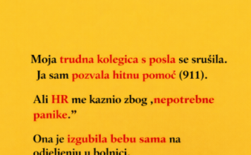 “Moja trudna kolegica Sara se srušila za svojim stolom u utorak, a niko se nije pomjerio. Ja sam pozvala hitnu pomoć.” “Moja trudna kolegica Sara se srušila za svojim stolom u utorak, a niko se nije pomjerio. Ja sam pozvala hitnu pomoć.”