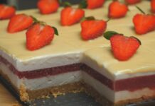 Najkremastiji kolač sa jagodama koji se ne peče: Gotov je za manje od 30 minuta Najkremastiji kolač sa jagodama koji se ne peče: Gotov je za manje od 30 minuta