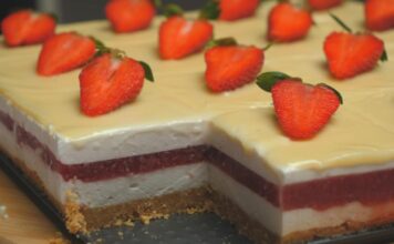 Najkremastiji kolač sa jagodama koji se ne peče: Gotov je za manje od 30 minuta Najkremastiji kolač sa jagodama koji se ne peče: Gotov je za manje od 30 minuta