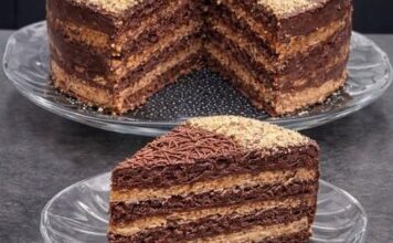 Najljepša posna čokoladna torta sa dva fila i orasima Najljepša posna čokoladna torta sa dva fila i orasima