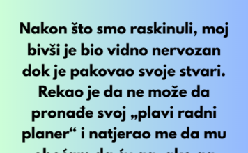 Nakon što smo raskinuli, moj bivši je bio vidno nervozan dok je pakovao svoje stvari. Nakon što smo raskinuli, moj bivši je bio vidno nervozan dok je pakovao svoje stvari.