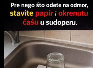 Nećete verovati šta se dešava ako ostavite okrenutu čašu i parče papira u sudoperi pre odmora Nećete verovati šta se dešava ako ostavite okrenutu čašu i parče papira u sudoperi pre odmora