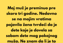 Odbijam da dam ijedan dinar detetu (moguće) afere mog pokojnog muža Odbijam da dam ijedan dinar detetu (moguće) afere mog pokojnog muža