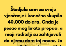 Odbila sam da dam bratu svojih 40.000 dolara iz fonda za vjenčanje — osveta moje porodice bila je brutalna. Odbila sam da dam bratu svojih 40.000 dolara iz fonda za vjenčanje — osveta moje porodice bila je brutalna.