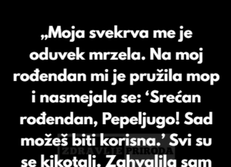 „Odbila sam da dozvolim da me svekrva ponizi, pa sam joj brzo uzvratila na najbolji mogući način.“ „Odbila sam da dozvolim da me svekrva ponizi, pa sam joj brzo uzvratila na najbolji mogući način.“