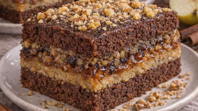Posna torta sa jabukama, orasima i džemom – recept Posna torta sa jabukama, orasima i džemom – recept