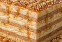 POSNA TORTA sa keksom, karamel pudingom i bananama… POSNA TORTA sa keksom, karamel pudingom i bananama…