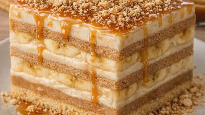 POSNA TORTA sa keksom, karamel pudingom i bananama… POSNA TORTA sa keksom, karamel pudingom i bananama…