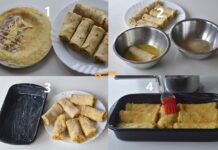 Punjene palačinke zapečene s mozzarellom recept Punjene palačinke zapečene s mozzarellom recept