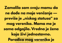 Zamolila sam svoju mamu da ne dođe na moje venčanje — previše je „niskog statusa“ za mog verenika. Zamolila sam svoju mamu da ne dođe na moje venčanje — previše je „niskog statusa“ za mog verenika.