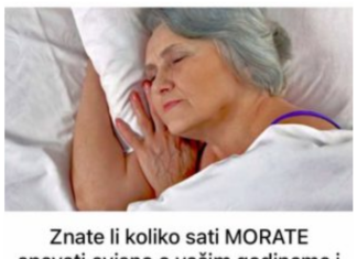 Znate li koliko sati MORATE spavati ovisno o vašim godinama i koje bolesti uzrokuje nedostatak sna Zapamtite OVO! Znate li koliko sati MORATE spavati ovisno o vašim godinama i koje bolesti uzrokuje nedostatak sna Zapamtite OVO!