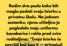 “Ja sam samohrana majka i radim dva posla kako bih svojoj 13-godišnjoj kćerki omogućila da ide u privatnu školu.” “Ja sam samohrana majka i radim dva posla kako bih svojoj 13-godišnjoj kćerki omogućila da ide u privatnu školu.”