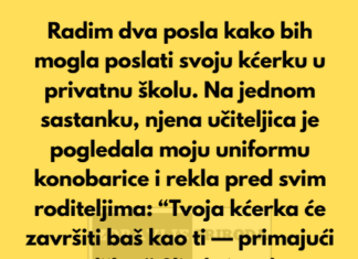 “Ja sam samohrana majka i radim dva posla kako bih svojoj 13-godišnjoj kćerki omogućila da ide u privatnu školu.” “Ja sam samohrana majka i radim dva posla kako bih svojoj 13-godišnjoj kćerki omogućila da ide u privatnu školu.”