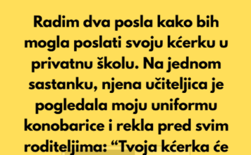 “Ja sam samohrana majka i radim dva posla kako bih svojoj 13-godišnjoj kćerki omogućila da ide u privatnu školu.” “Ja sam samohrana majka i radim dva posla kako bih svojoj 13-godišnjoj kćerki omogućila da ide u privatnu školu.”