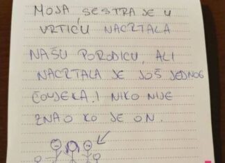 Moja sestra je nacrtala našu porodicu u vrtiću, ali je nacrtala i osobu koju nije poznavala: Kada je tetka pitala ko je on, sestra je rekla… Moja sestra je nacrtala našu porodicu u vrtiću, ali je nacrtala i osobu koju nije poznavala: Kada je tetka pitala ko je on, sestra je rekla…