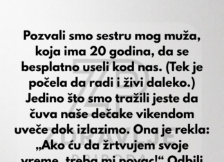 Neću da plaćam svoju zaovu za čuvanje dece — živi kod nas besplatno. Neću da plaćam svoju zaovu za čuvanje dece — živi kod nas besplatno.