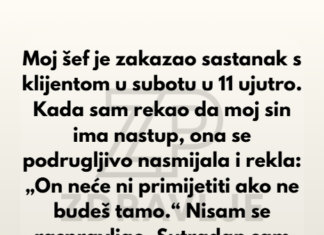 Neću dozvoliti da moj šef omalovažava moje dijete — ja sam prije svega majka, a tek onda zaposlenica. Neću dozvoliti da moj šef omalovažava moje dijete — ja sam prije svega majka, a tek onda zaposlenica.