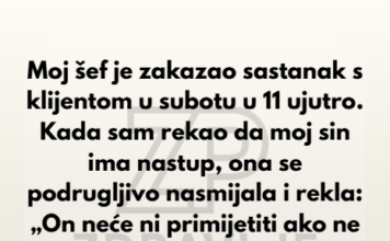 Neću dozvoliti da moj šef omalovažava moje dijete — ja sam prije svega majka, a tek onda zaposlenica. Neću dozvoliti da moj šef omalovažava moje dijete — ja sam prije svega majka, a tek onda zaposlenica.