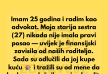 “Nisam odgovorna za finansije svoje sestre — nisam njen bankomat.” “Nisam odgovorna za finansije svoje sestre — nisam njen bankomat.”