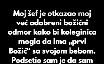 Odbila sam da budem „dežurna zamena“ za praznike u kancelariji samo zato što sam sama. Odbila sam da budem „dežurna zamena“ za praznike u kancelariji samo zato što sam sama.