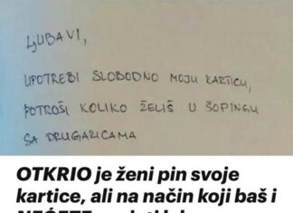 OTKRIO je ženi pin svoje kartice, ali na način koji baš i NEĆETE uspjeti lako dešifrirati OTKRIO je ženi pin svoje kartice, ali na način koji baš i NEĆETE uspjeti lako dešifrirati