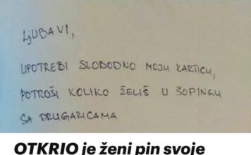 OTKRIO je ženi pin svoje kartice, ali na način koji baš i NEĆETE uspjeti lako dešifrirati OTKRIO je ženi pin svoje kartice, ali na način koji baš i NEĆETE uspjeti lako dešifrirati