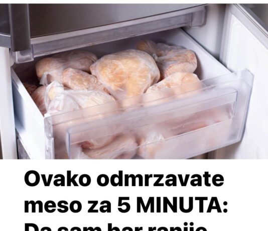 Ovako odmrzavate meso za 5 MINUTA: Da sam bar ranije znao ovaj trik! Ovako odmrzavate meso za 5 MINUTA: Da sam bar ranije znao ovaj trik!