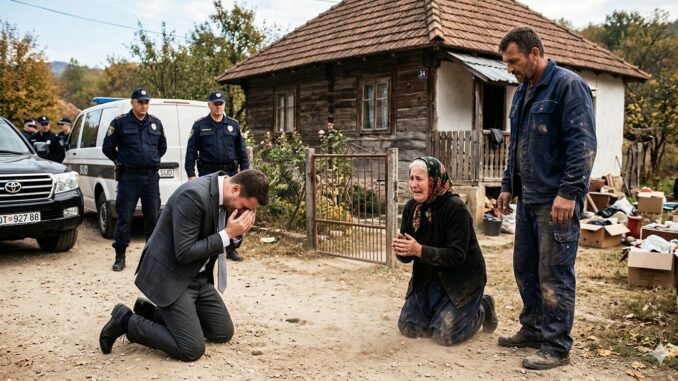 PAO NA KOLENA PRED RADNIKOM: Bahati direktor došao da otme kuću bolesnoj starici, a završio u suzama moleći za oproštaj!” PAO NA KOLENA PRED RADNIKOM: Bahati direktor došao da otme kuću bolesnoj starici, a završio u suzama moleći za oproštaj!”