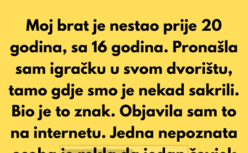 “Prije 20 godina, moj brat Daniel je nestao sa 16 godina.” “Prije 20 godina, moj brat Daniel je nestao sa 16 godina.”
