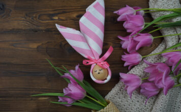 Salvete u obliku zeca za uskršnji sto Salvete u obliku zeca za uskršnji sto