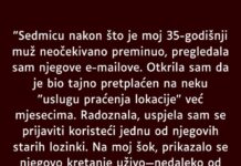 “Sedmicu nakon što je moj 35-godišnji muž neočekivano preminuo…” “Sedmicu nakon što je moj 35-godišnji muž neočekivano preminuo…”