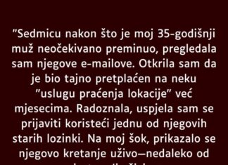 “Sedmicu nakon što je moj 35-godišnji muž neočekivano preminuo…” “Sedmicu nakon što je moj 35-godišnji muž neočekivano preminuo…”