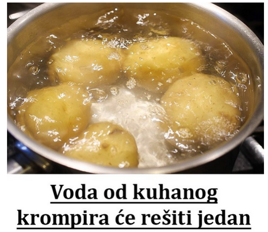 Voda od kuhanog krompira će rešiti jedan od najvećih problema svake žene! Voda od kuhanog krompira će rešiti jedan od najvećih problema svake žene!
