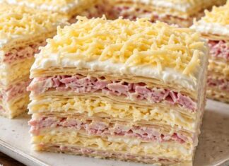 BOGATA SLANA ROZEN TORTA – kremasta, slojevita i gotova za 30 minuta! BOGATA SLANA ROZEN TORTA – kremasta, slojevita i gotova za 30 minuta!