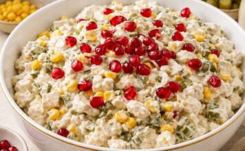 Brunclik salata sa belim mesom i narom – kremasta, svečana i drugačija od svih salata na stolu Brunclik salata sa belim mesom i narom – kremasta, svečana i drugačija od svih salata na stolu