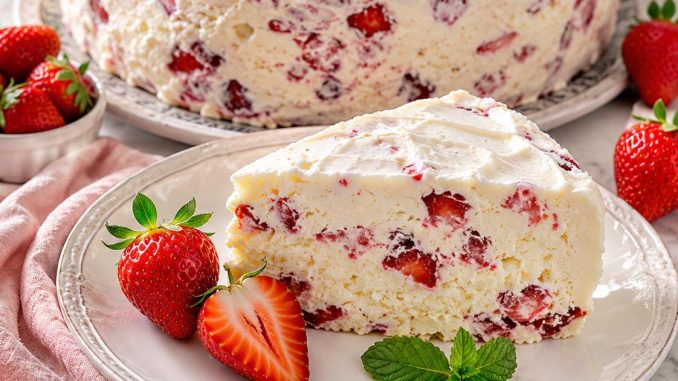 JAGODA SLADOLED TORTA ljetni hit koji se pravi za 10 minuta! JAGODA SLADOLED TORTA ljetni hit koji se pravi za 10 minuta!