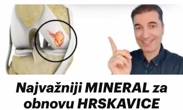 Ključni MINERAL za regeneraciju KOLJENSKE HRSKAVICE: Ovaj suplement uzimajte svakodnevno! Ključni MINERAL za regeneraciju KOLJENSKE HRSKAVICE: Ovaj suplement uzimajte svakodnevno!