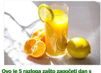 Ovo je 5 razloga zašto započeti dan s čašom mlake vode s limunom Ovo je 5 razloga zašto započeti dan s čašom mlake vode s limunom