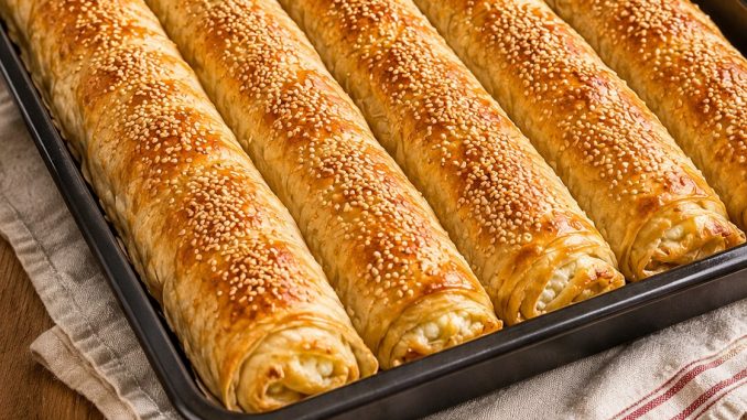 Pita sa sirom od gotovih kora jufke koje rastu u plehu! Pita sa sirom od gotovih kora jufke koje rastu u plehu!