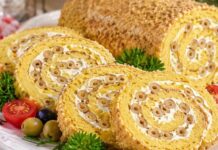SLANI ROLAT SA KIKIRIKI GRISINAMA – dekorativan, kremast i savršen za slavsku trpezu… SLANI ROLAT SA KIKIRIKI GRISINAMA – dekorativan, kremast i savršen za slavsku trpezu…