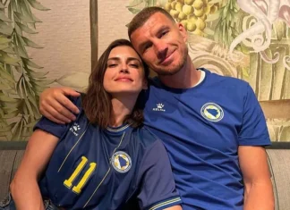 Amra i Edin Džeko pozirali zagrljeni u bojama bh. reprezentacije u SAD-u, fotografija privukla pažnju navijača Amra i Edin Džeko pozirali zagrljeni u bojama bh. reprezentacije u SAD-u, fotografija privukla pažnju navijača