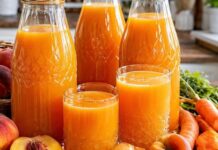 Od 3 kg breskvi, 2 kg kajsija i 1 kg šargarepe – 12 litara gustog soka za cijelu porodicu! Od 3 kg breskvi, 2 kg kajsija i 1 kg šargarepe – 12 litara gustog soka za cijelu porodicu!
