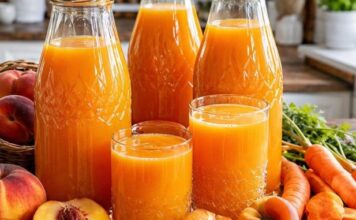 Od 3 kg breskvi, 2 kg kajsija i 1 kg šargarepe – 12 litara gustog soka za cijelu porodicu! Od 3 kg breskvi, 2 kg kajsija i 1 kg šargarepe – 12 litara gustog soka za cijelu porodicu!