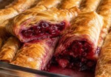 PITA SA VIŠNJAMA I GRIZOM – sočna, zalivena i gotova za 30 minuta! PITA SA VIŠNJAMA I GRIZOM – sočna, zalivena i gotova za 30 minuta!