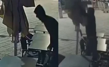 Pogledajte kako lopov na Baščaršiji krade suncobrane usred noći Pogledajte kako lopov na Baščaršiji krade suncobrane usred noći