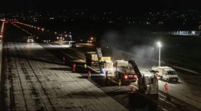 Završena sanacija piste na sarajevskom aerodromu: Radovi izvođeni tokom noći Završena sanacija piste na sarajevskom aerodromu: Radovi izvođeni tokom noći